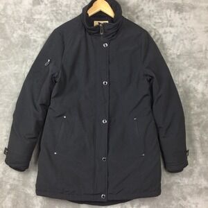 MOOSE KNUCKLES Down Parka Womens Medium Black HBC Company of Adventurers READ